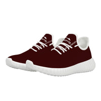 Thumbnail for OOTO - Mesh Knit Sneakers -  DEEP RED - White soles - 1 COLOR -