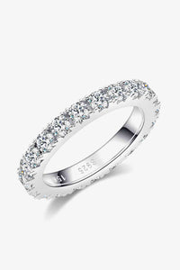 Thumbnail for 2.3 Carat Moissanite 925 Sterling Silver Eternity Ring