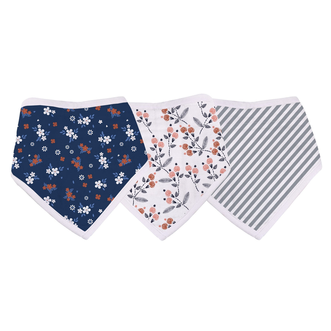 Newcastle - Blooms Bamboo Bandana Bibs 3pk -