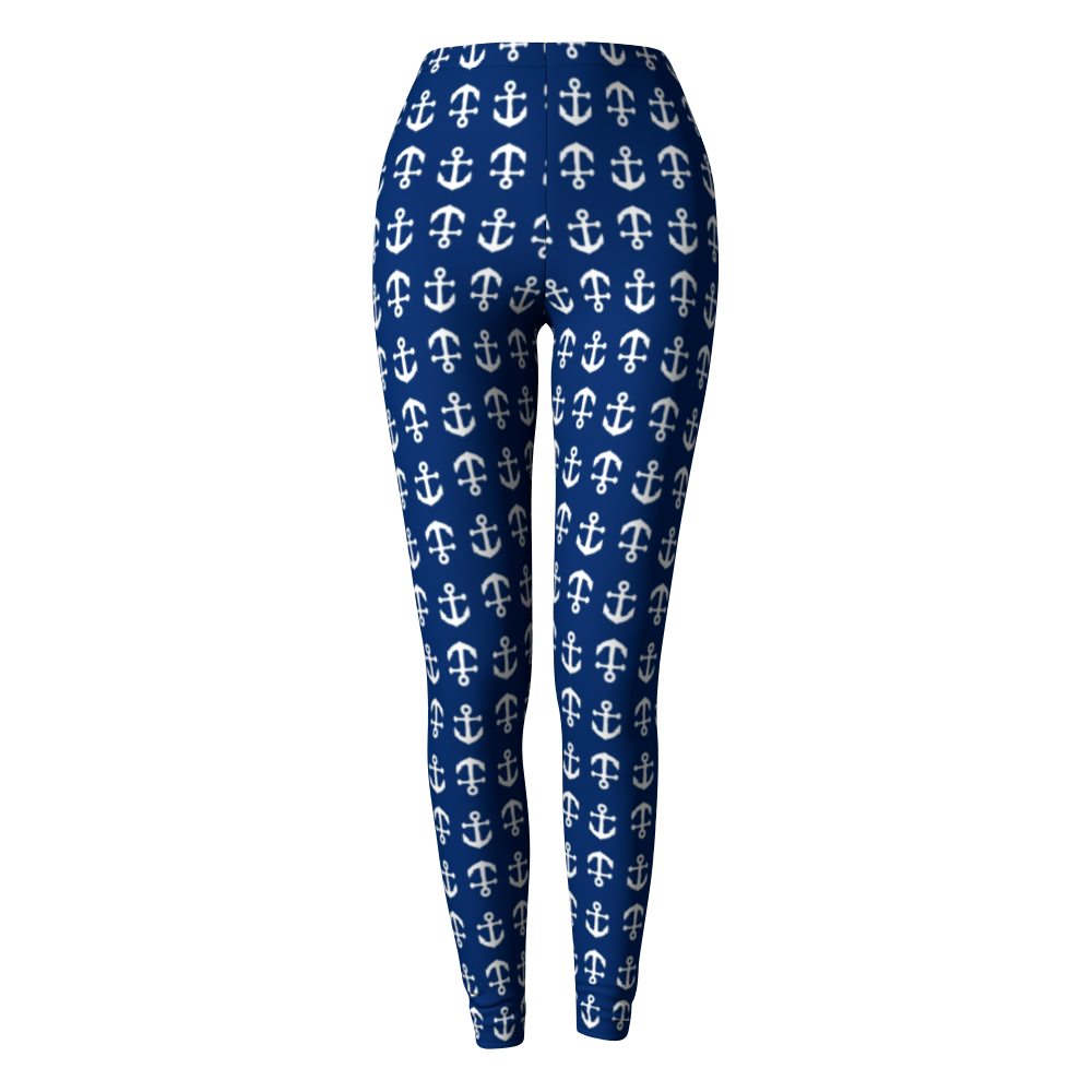 Summer Ties - Anchor Toss Leggings - 1 COLOR -