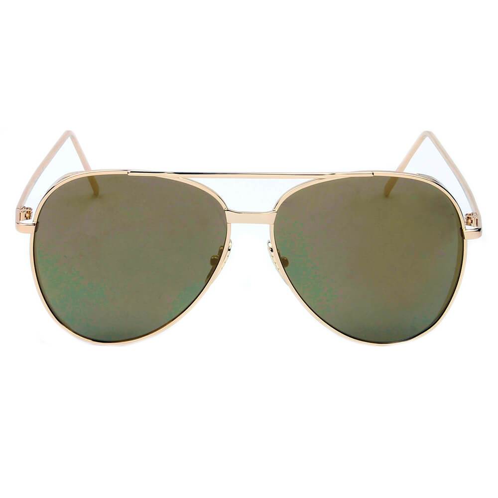 Delan | CD12 - Premium Mirrored Lens Oversize Aviator Sunglasses - 6 COLORS -