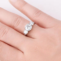 Thumbnail for 3 Carat Moissanite 925 Sterling Silver Ring