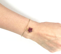 Thumbnail for Gena Myint - Ruby Star Adjustable Bangle Bracelet -