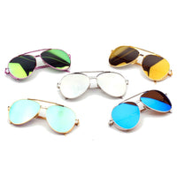 Thumbnail for Delan | CD12 - Premium Mirrored Lens Oversize Aviator Sunglasses - 6 COLORS -