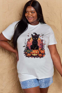 Thumbnail for Simply Love Full Size Halloween Theme Graphic T-Shirt - SIZES S THRU 3XL - T - 3 COLORS -