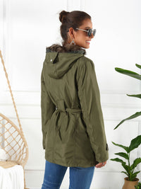 Thumbnail for Full Size Hooded Jacket with Detachable Liner (Three-Way Wear) - T - 3 COLORS -