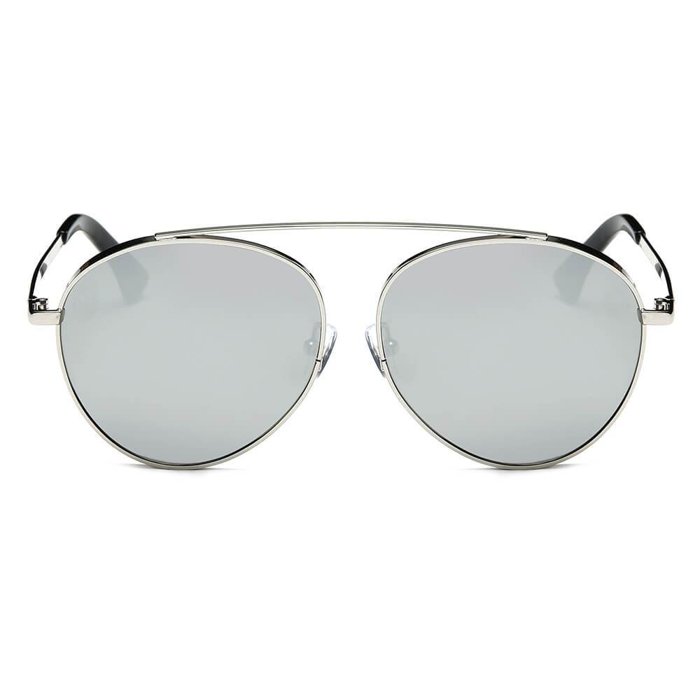 Bethel | CA08 - Retro Mirrored Lens Teardrop Aviator Sunglasses - 6 COLORS -