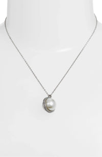 Thumbnail for Knotty - Pearl Crystal Orbit Necklace - 3 FINISHES -