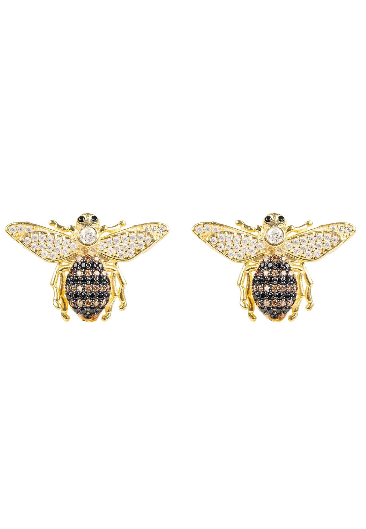 LATELITA - Honey Bee Stud Earrings Gold -