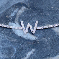 Thumbnail for Sparkly Initial Anklet - 15 LETTERS -