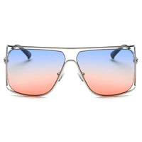 Thumbnail for Hamel | CA01 - Women's Trendy Oversize Flat Top Metal Frame Sunglasses - 5 COLORS -