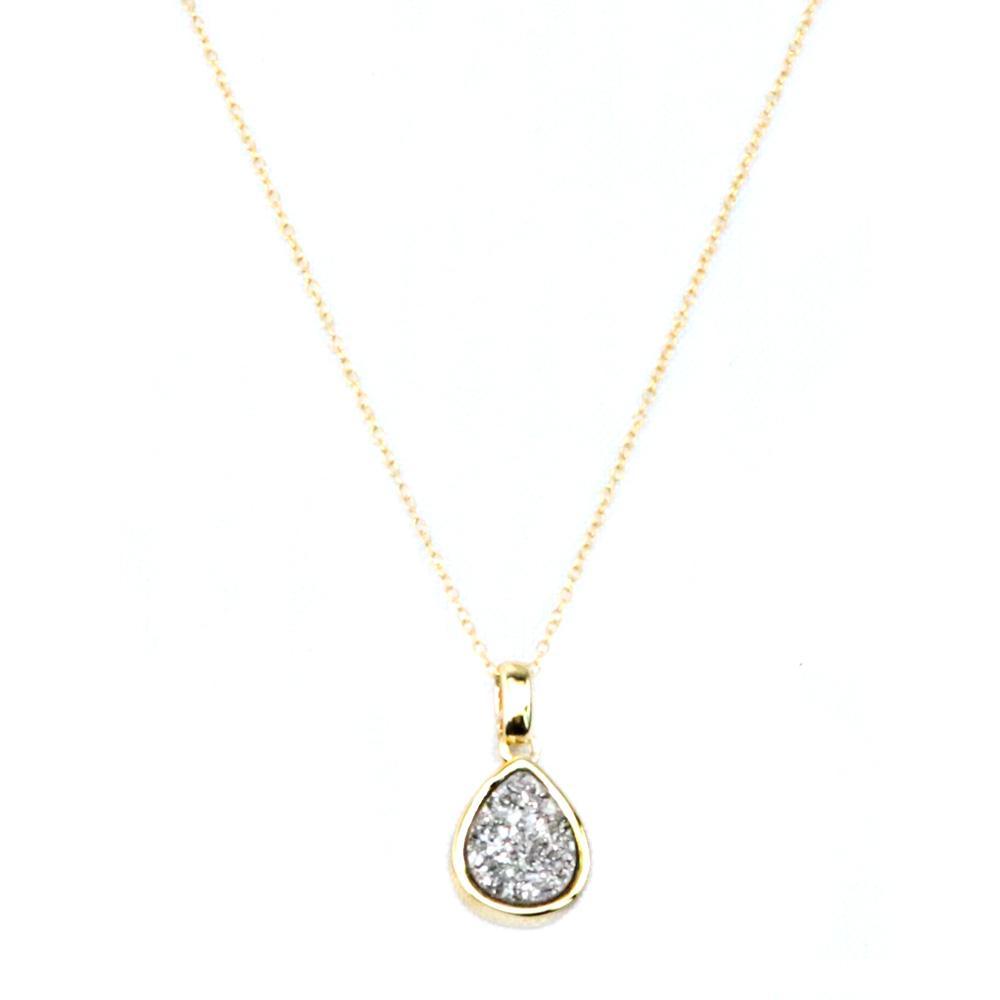 Christy Jean - Emma Teardrop Pendant in Gold - 6 COLORS -