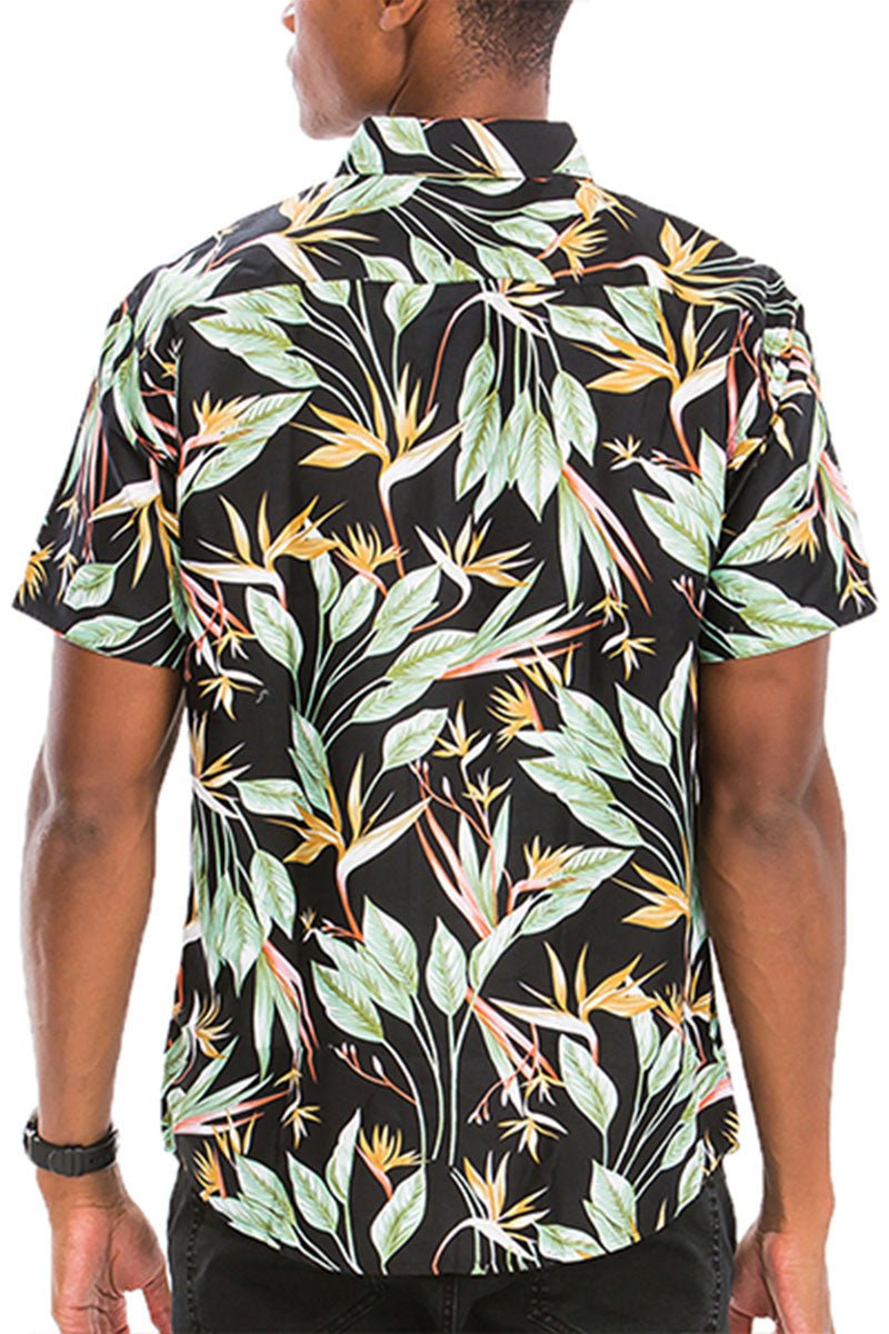 WEIV - Digital Print Hawaiian Short Sleeve Shirt -