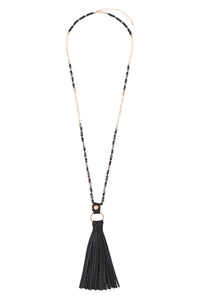 Thumbnail for Riah Fashion - Leather Tassel Necklace - 8 COLORS -