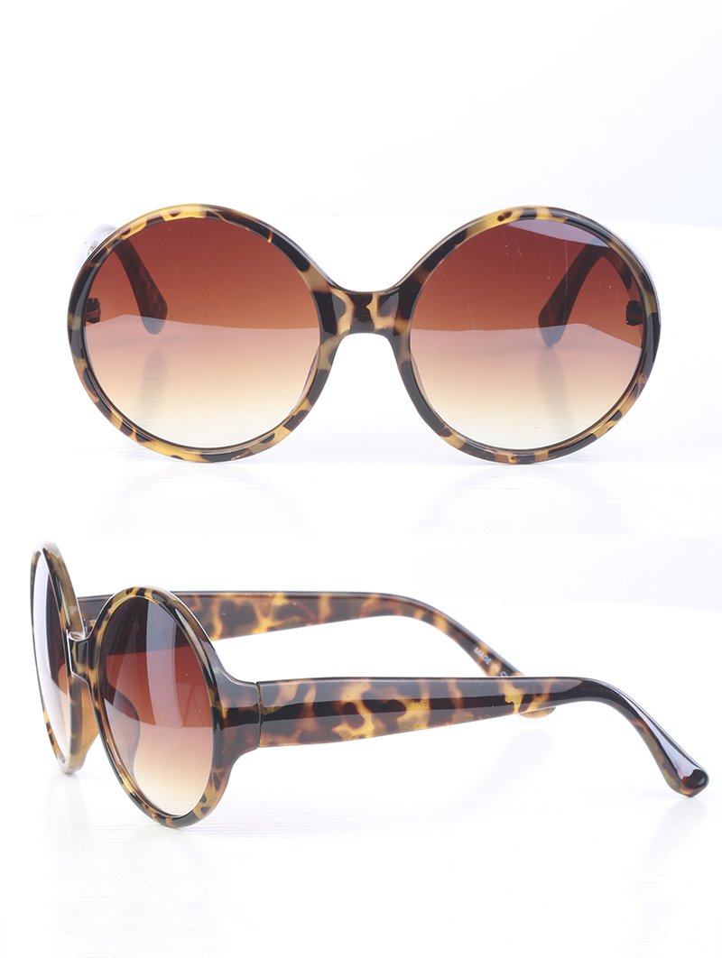 Tortoise All Rounded Rimless Sunglasses - 1 COLOR