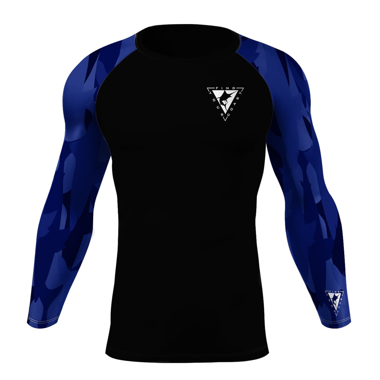 FYC - Men's Blue Coast Sleeve Performance Rash Guard UPF 40+ - 1 COLOR -