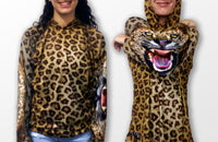 Thumbnail for Mouthman - LEOPARD Hoodie Chomp Shirt - ADULT SIZES AVAILABLE - 12 SIZES -