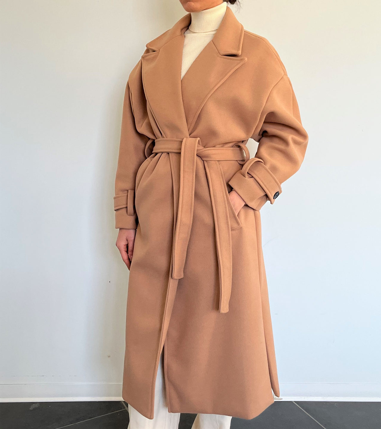 Antoniaerre - Italy - Long Coat with belt - LIVIA - 2 COLORS -