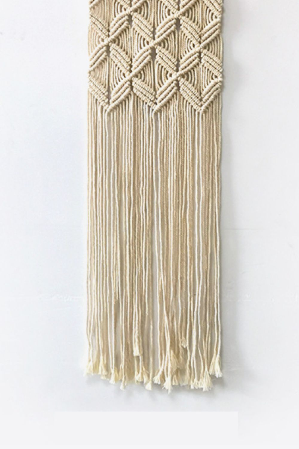 Macrame Wall Hanging Decor - TOTAL LENGTH = 45.2" - 29.5" X 10.2" - T - 1 COLOR -