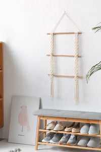 Thumbnail for Macrame Ladder Wall Hanging - 33.5