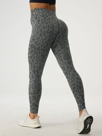 Thumbnail for Leopard High Waist Active Leggings - T - 4 COLORS -