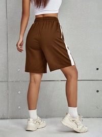 Thumbnail for Drawstring Elastic Waist Shorts - T - 1 COLOR -