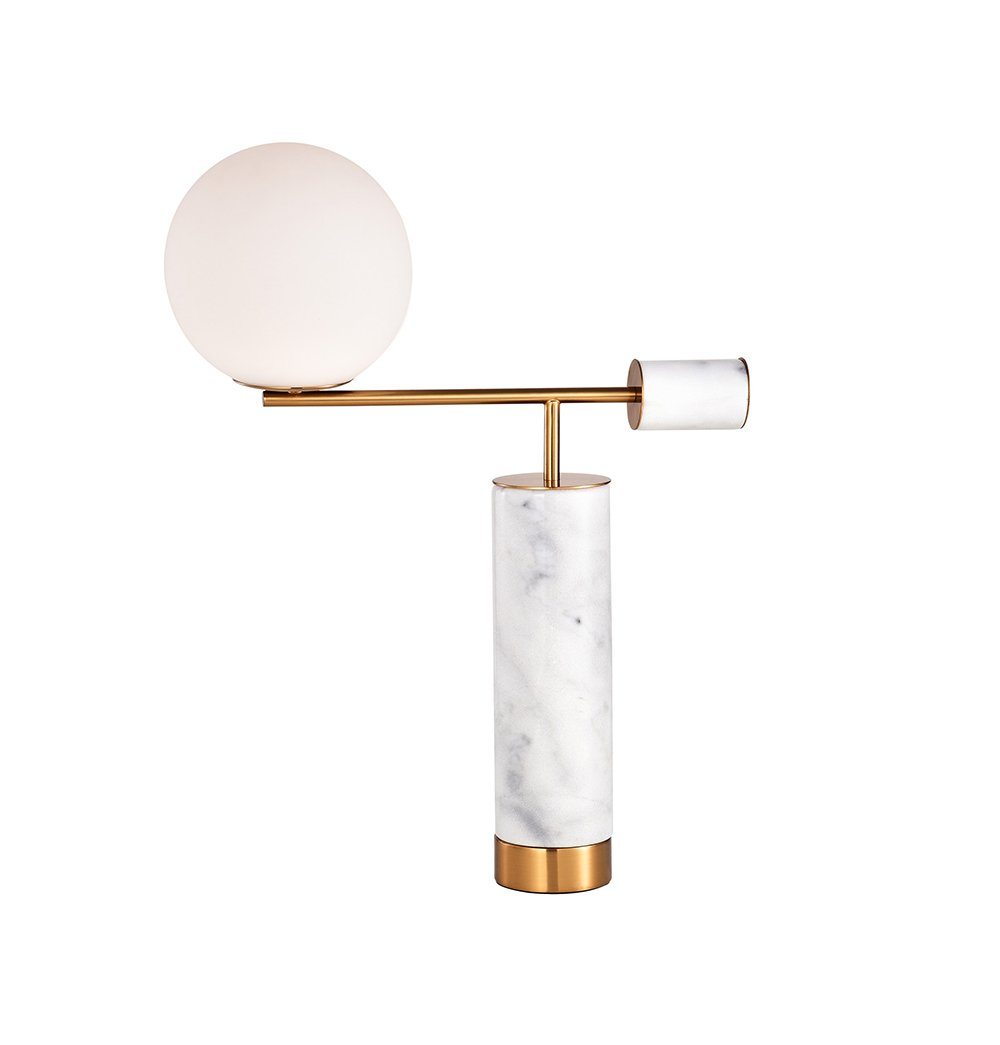 GFURN - Marble Balance Design Table Lamp - 2 BASE COLORS -