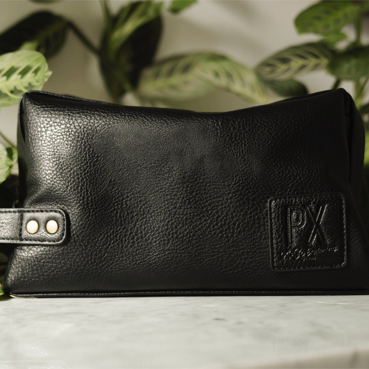 PX - Black Fletcher Vegan Leather Dopp Kit - 1 COLOR -