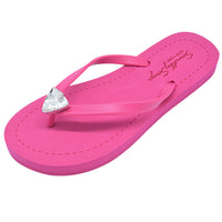 Thumbnail for SAND BY SAYA N.Y. - Triangle Studs - Crystal Flat Flip Flops Sandal - 4 COLORS -