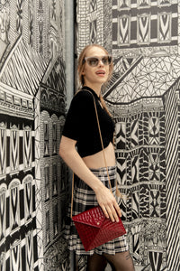 Thumbnail for GUNAS NEW YORK - About Last Night - Red Vegan Clutch - 1 COLOR -