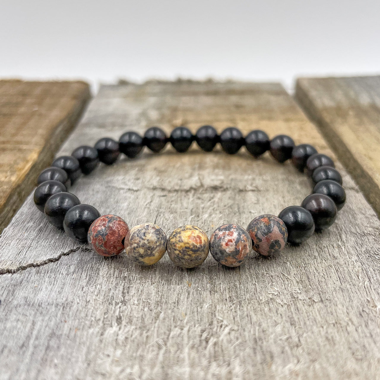 Grove - Leopard Skin Jasper & Blackwood -