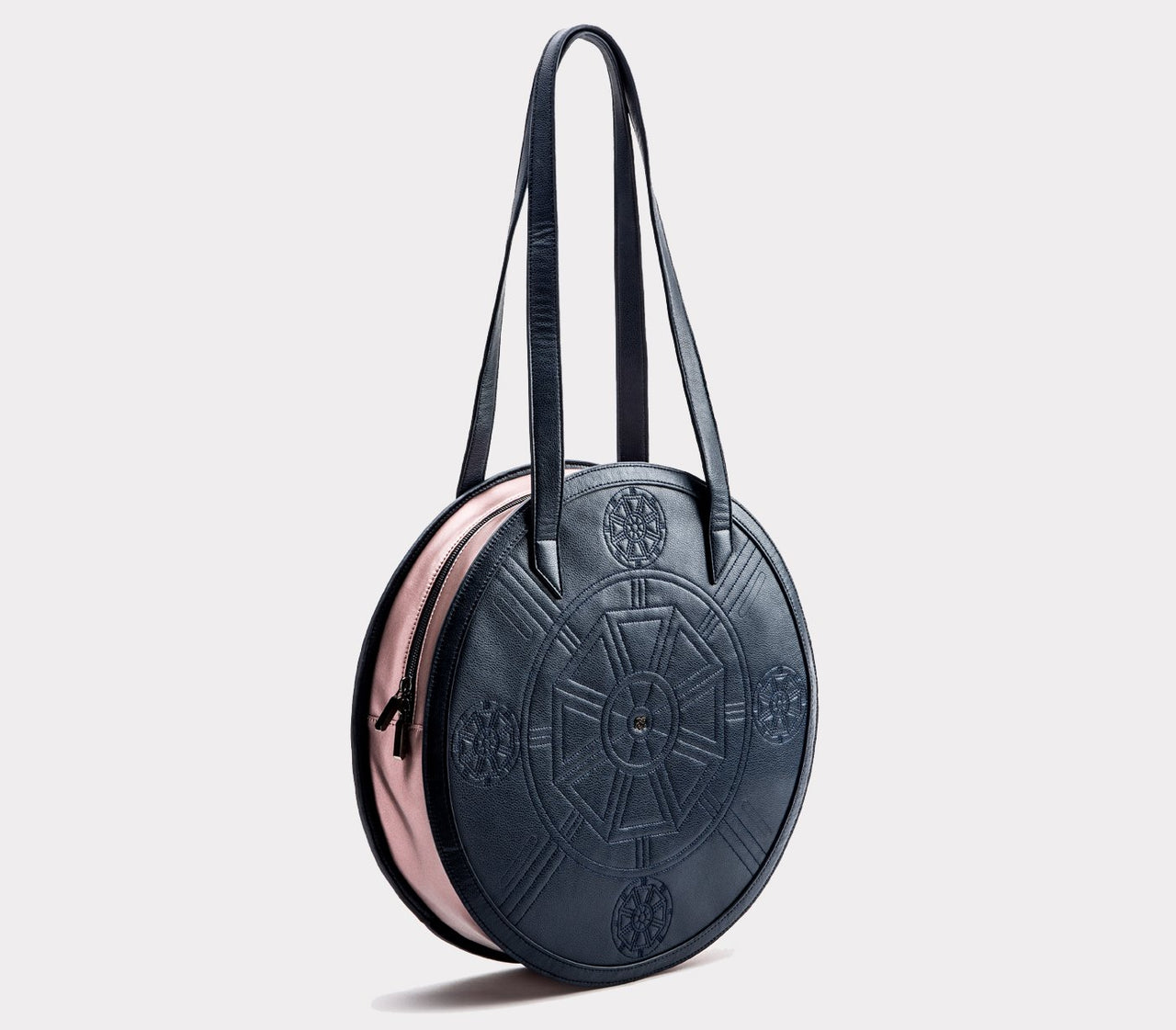 GUNAS NEW YORK - Meghan - Navy+Rose Vegan Tote Bag - 1 COLOR -