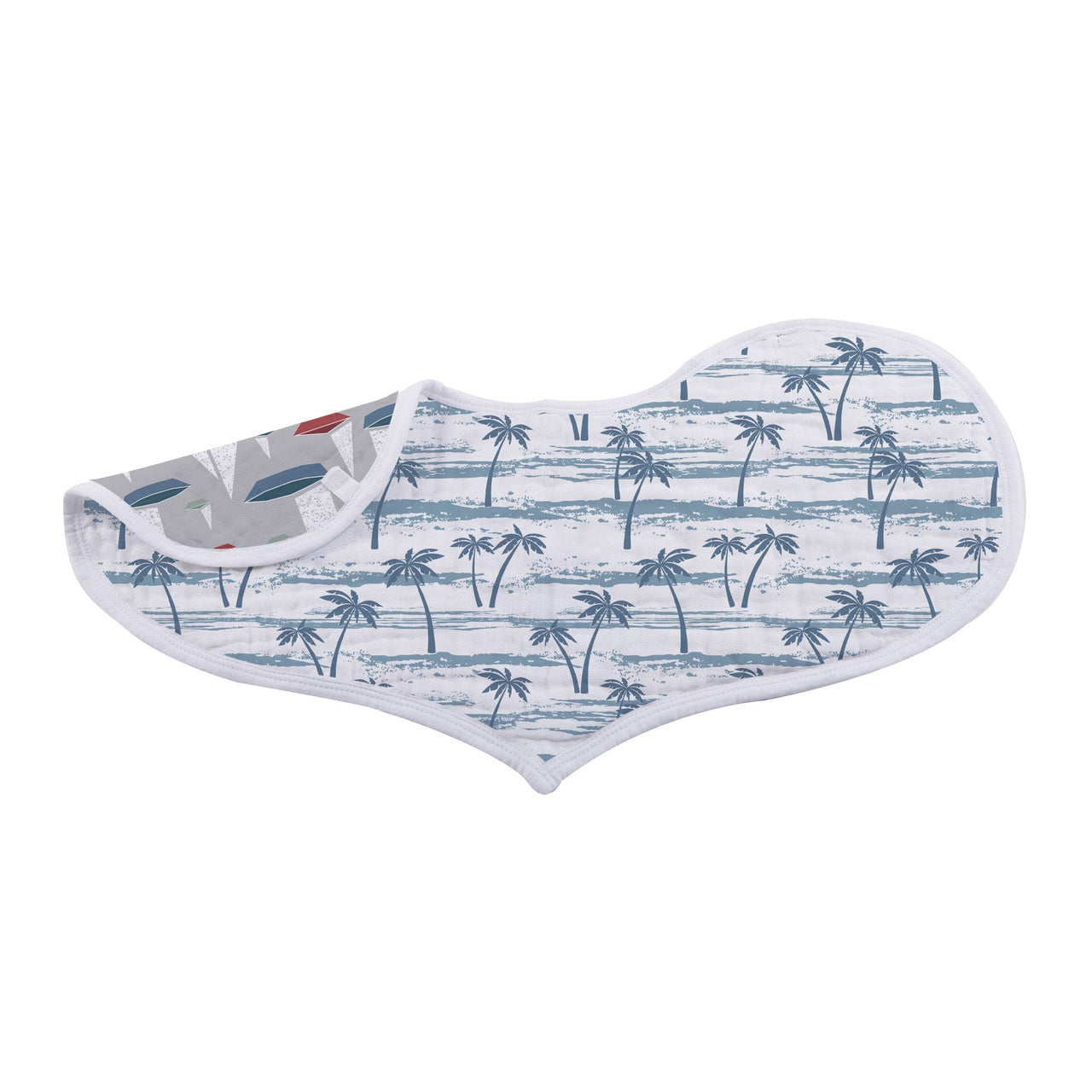 Newcastle - Ocean Tides Bamboo Burp Cloth/Heart Bib 2PK -