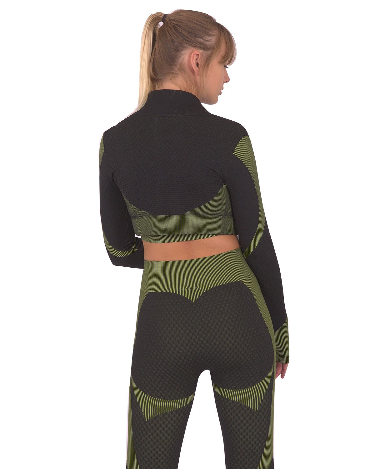 Savoy - Trois Seamless Sports Jacket - Black With Green - 1 COLOR -