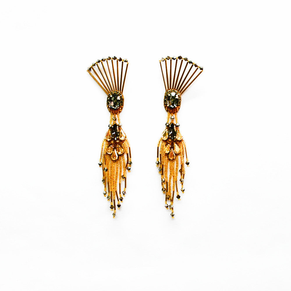 BEGADA - The Dancing Peacock Earrings -