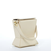 Thumbnail for Amber Leather Bucket Bag Creamy Off White -