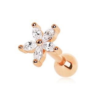 Rose Gold Dainty Flower Cartilage Earring -