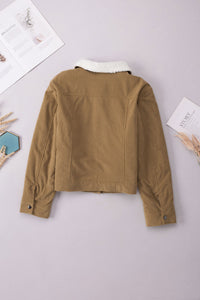 Thumbnail for Snap Down Collared Jacket - T - 3 COLORS -