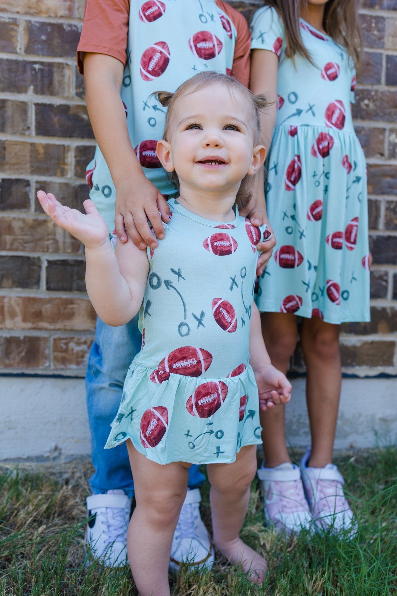 Eclipse Kids - Bodysuit Twirl Dress - Touchdown! -