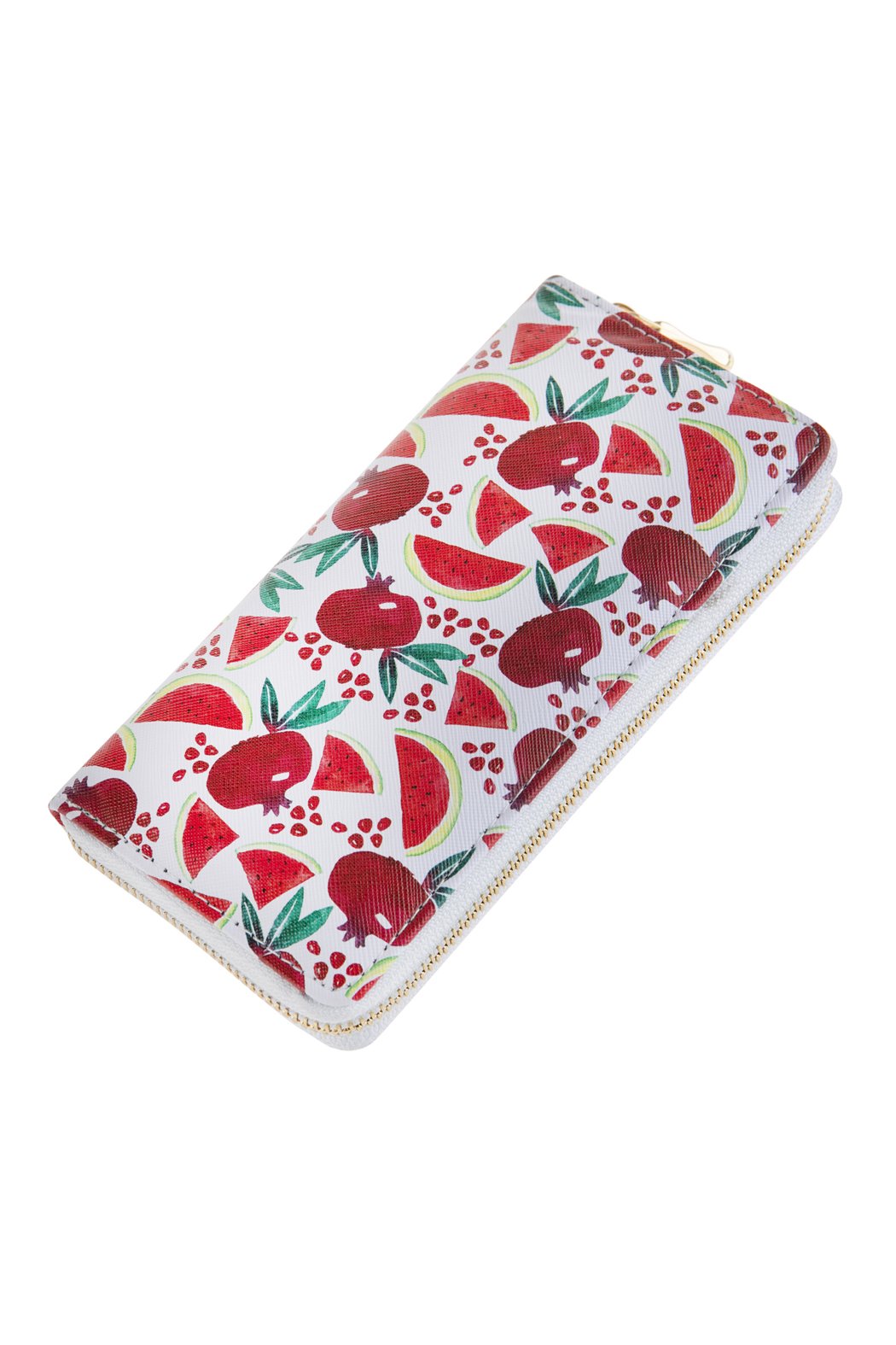 Riah Fashion - Fruits Printed Zipper Wallet - Style 1 - 1 COLOR -