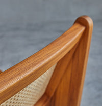 Thumbnail for GFURN - Amandine Lounge Chair - Wood & Natural Rattan -