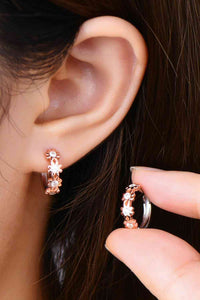 Thumbnail for Moissanite 925 Sterling Silver Huggie Earrings