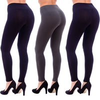 Thumbnail for Leggings 3 Pack - 2 Black, 1 Gray -