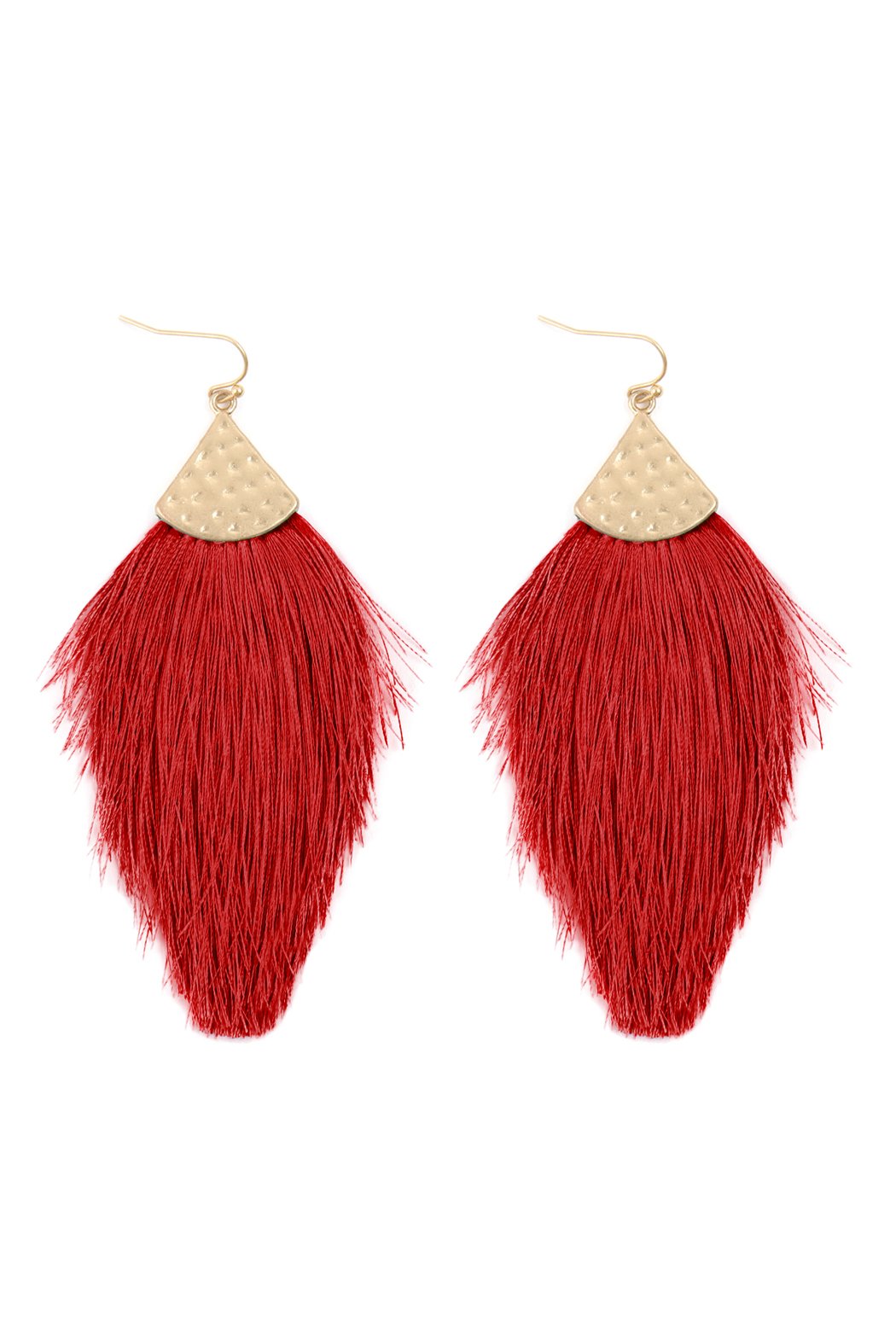 Thread Tassel Drop Earrings - 15 COLORS -