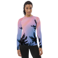 Thumbnail for FYC - Women's Sunset Surf Performance Rash Guard UPF 40+ - 1 COLOR -