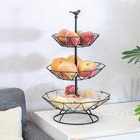 Thumbnail for Iron Fruit Basket Stand - 3 Tier Fruit Trays - Cake Trays - Dessert / Snacks Trays - Vegetables - Snacks Storage Tray Stand - [28 DAY DELIVERY] - 11 COLORS/SHAPES/DESIGNS - CHECK 'EM OUT! -