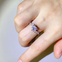 Thumbnail for 1 Carat Moissanite 925 Sterling Silver Ring