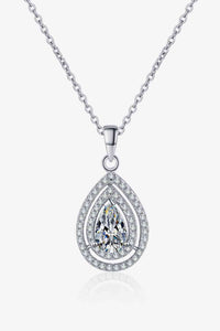 Thumbnail for 1 Carat Moissanite Teardrop Pendant Necklace