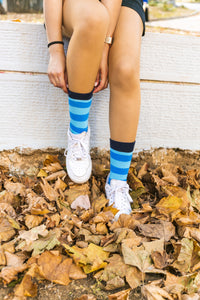 Thumbnail for Women's Black Sky Stripe Socks - 1 COLOR -