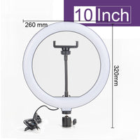 Thumbnail for Ringlight for Makeup - Ring Light - LED Selfie Stand - Tripod - Dimmable - YouTube Lamp Photo Video Camera Phone stand - [23 DAY DELIVERY] -  14 SIZES -